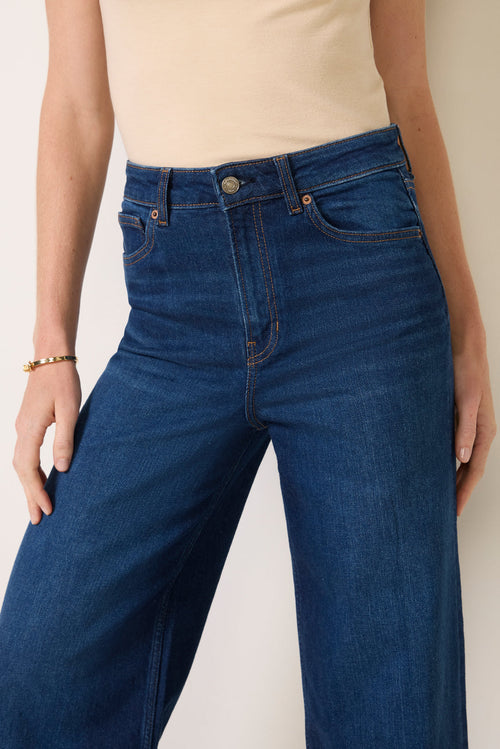 Bex Super Stretch High Rise Wide Leg Jean