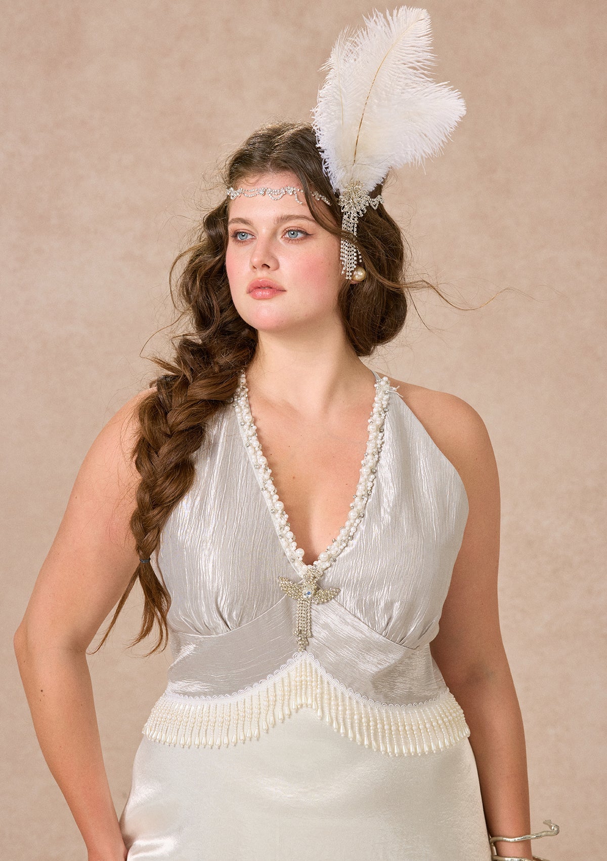 Curve&Plus Silver Light Serenade Dress