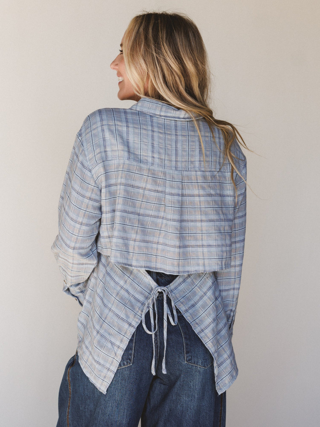 Perfectly Prairie Blouse - Gray Blue - Pre Order