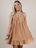 Blossom Dress  - Caramel