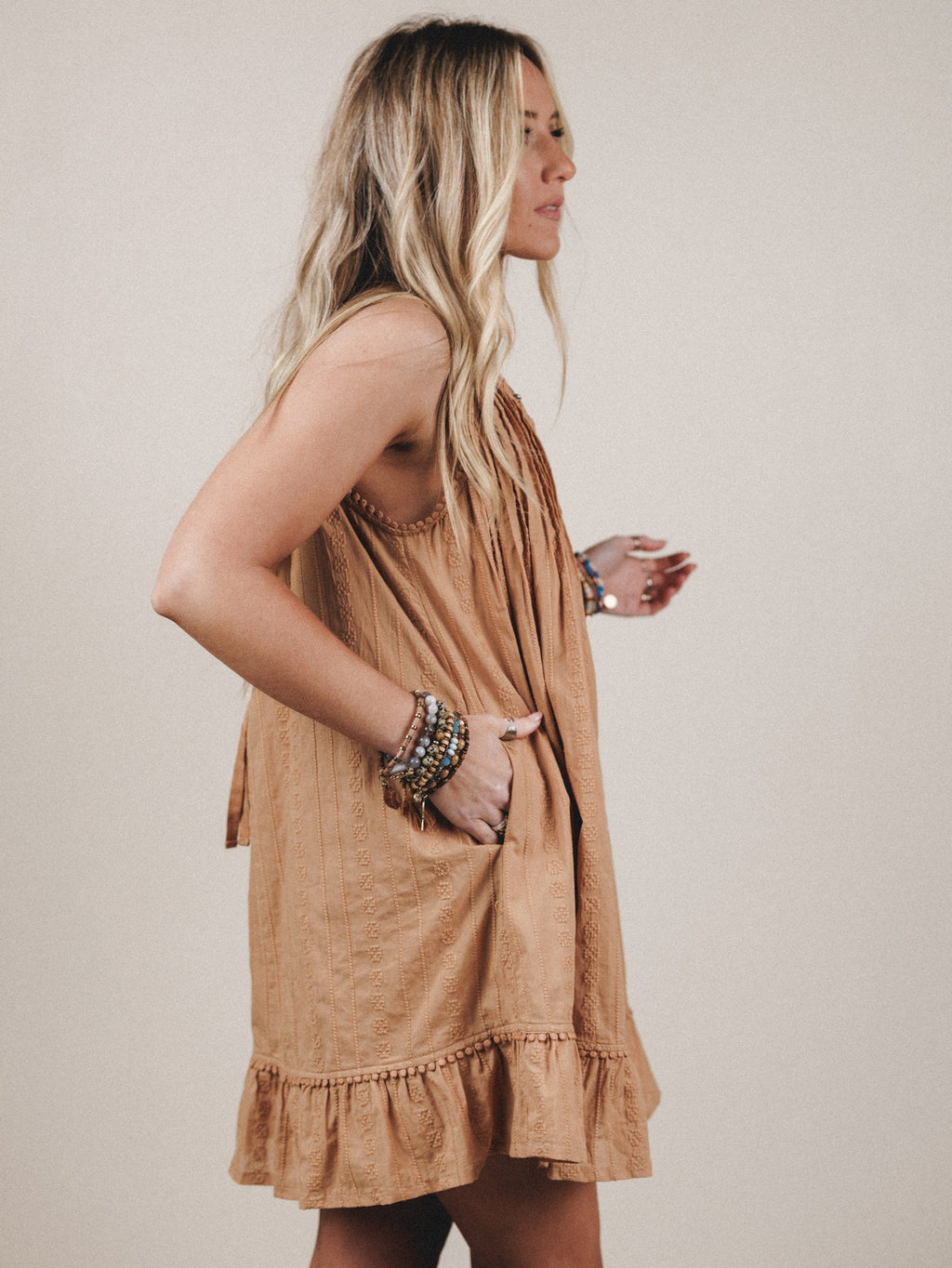 Blossom Dress  - Caramel