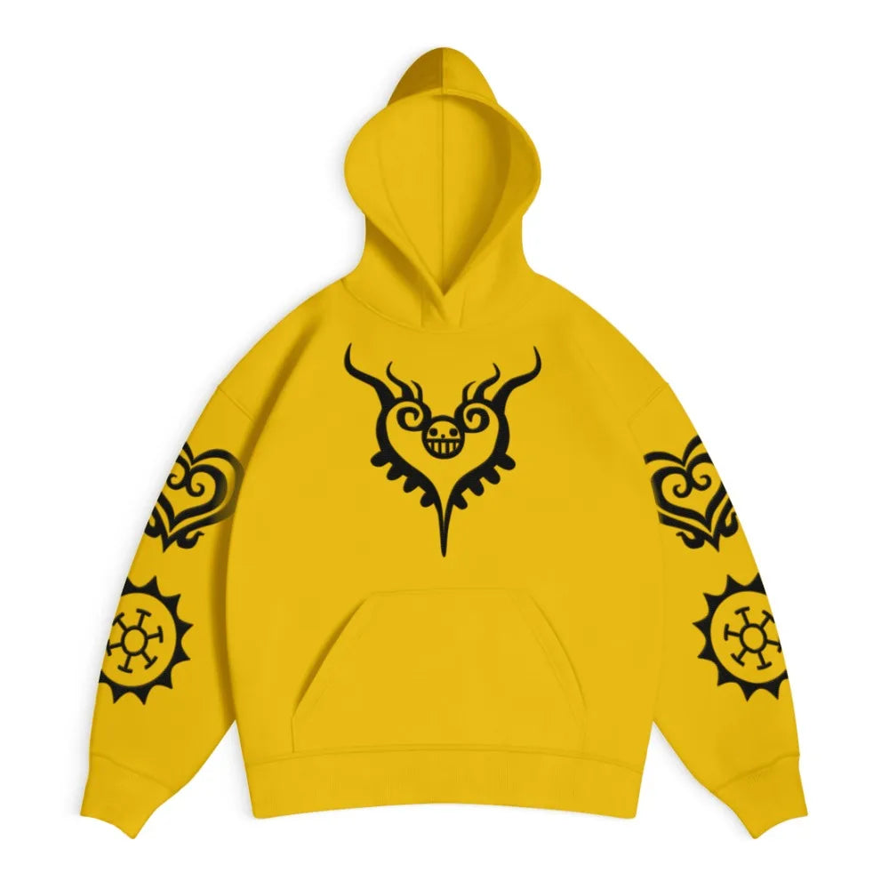 Men's Hoodie Sweater Heart Pirates Japanese Anime Summer Autumn Boy Children's Long Sleeve Y2k Parent-Child Pack
