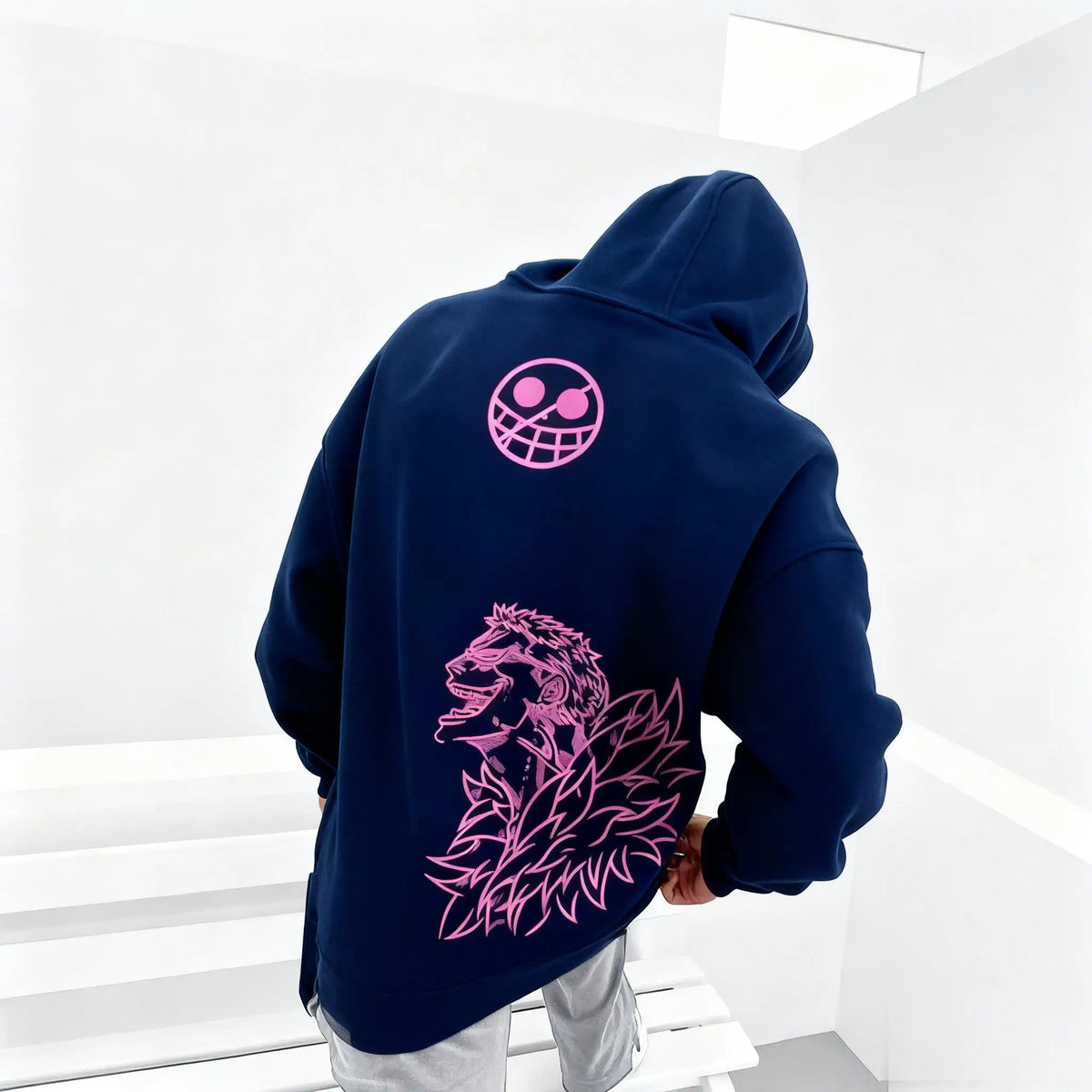 Oversized Anime One Piece Zoro Hoodie Jacket Men Women Streetwear Casual Pullover Sweatshirt Spring Autumn Y2k Long Sleeves Tops