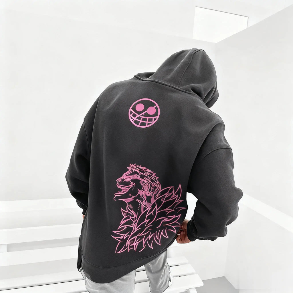 Oversized Anime One Piece Zoro Hoodie Jacket Men Women Streetwear Casual Pullover Sweatshirt Spring Autumn Y2k Long Sleeves Tops
